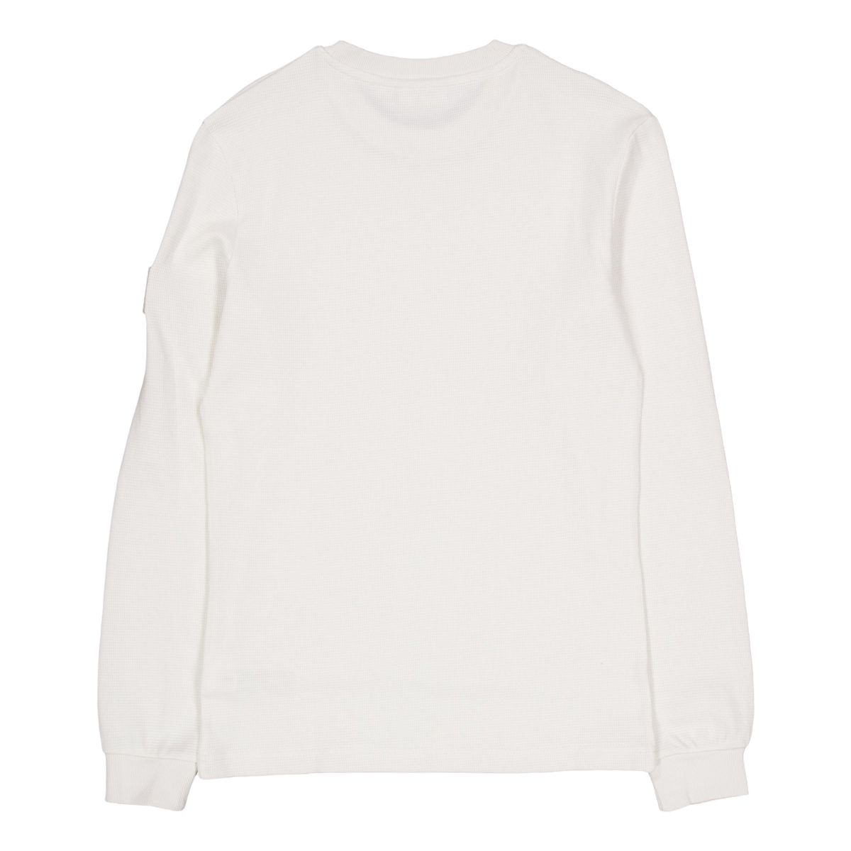 Badge Waffle Ls Tee Ybi Ivory