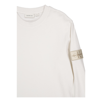 Badge Waffle Ls Tee Ybi Ivory