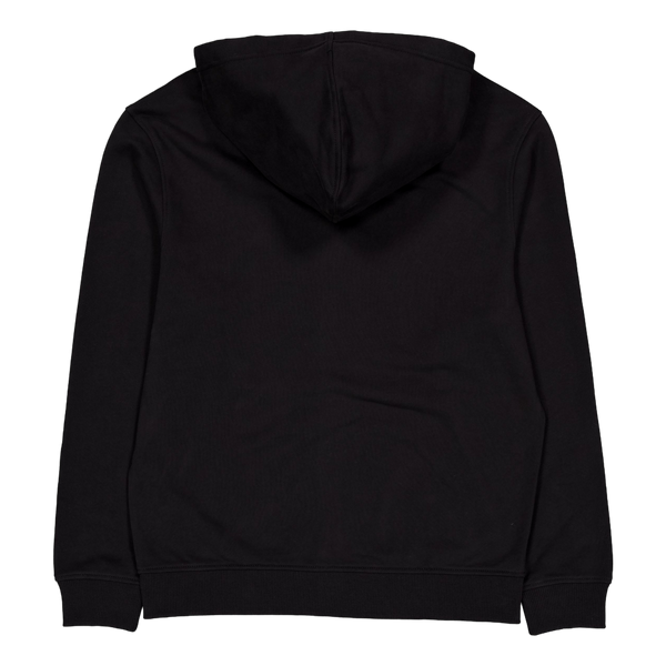 Woven Label Zip Through Hoodie Beh Ck Black