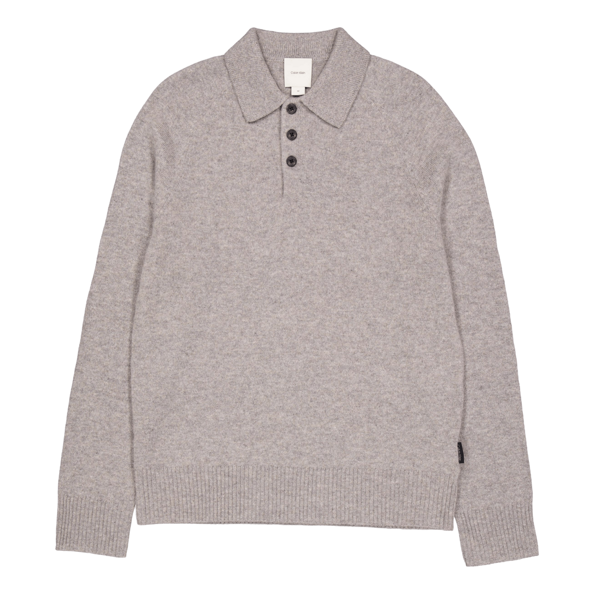 Luxury Wool Ls Polo Pkh Mid Grey Heather