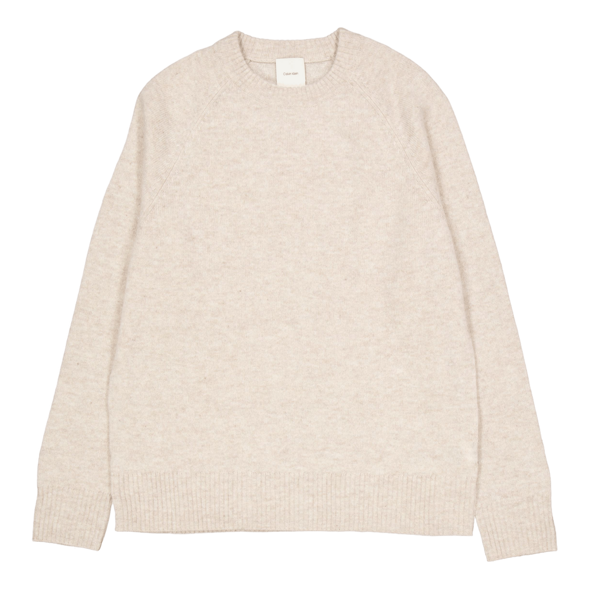 Luxury Wool Cn Sweater Adl Stony Beige Heather