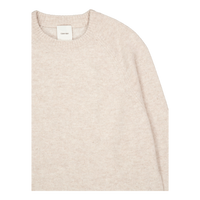 Luxury Wool Cn Sweater Adl Stony Beige Heather