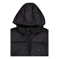 Hooded Quilt Puffer Mw Beh Ck Black