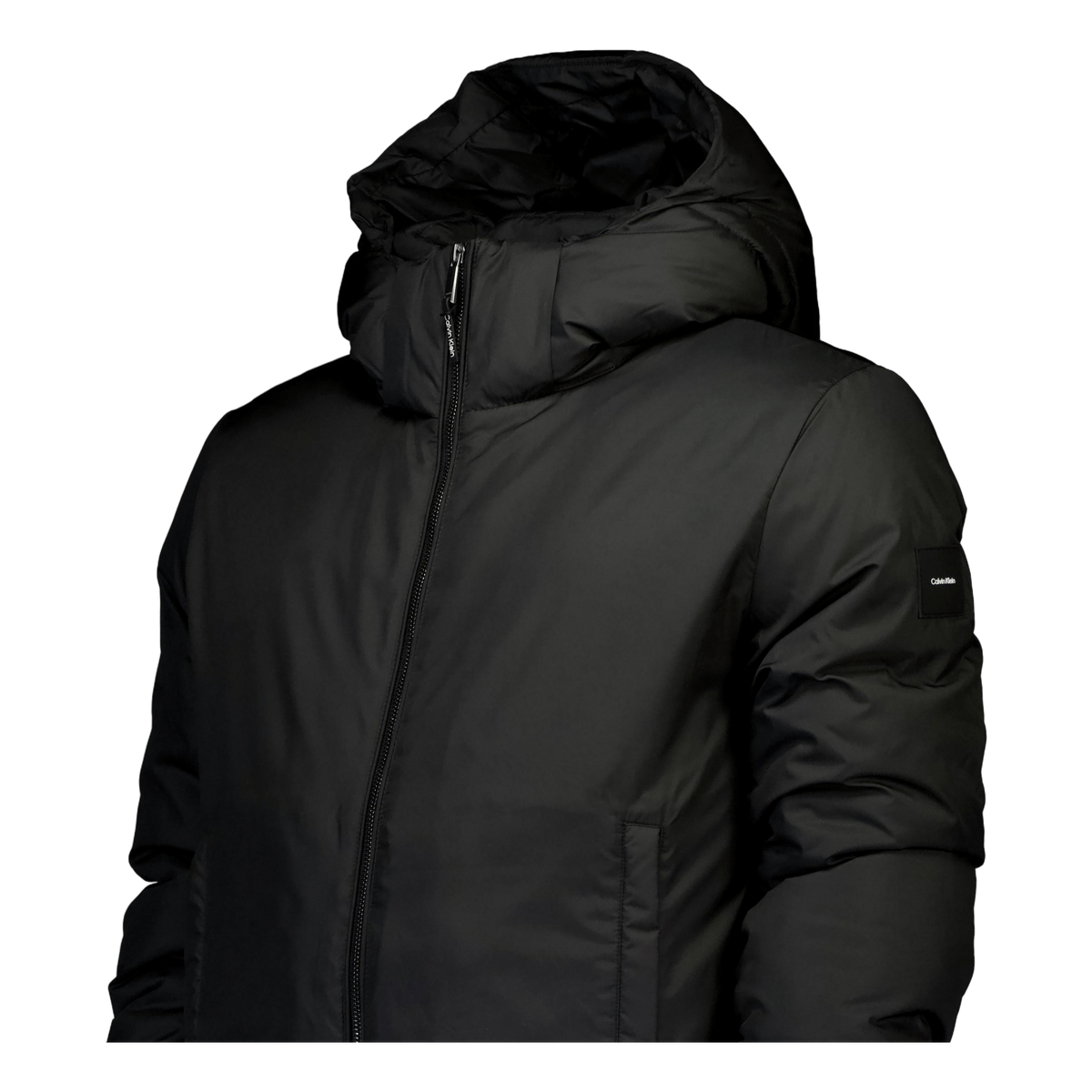 Non Quilt Padded Hooded Jacket Beh Ck Black