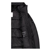 Non Quilt Padded Hooded Jacket Beh Ck Black