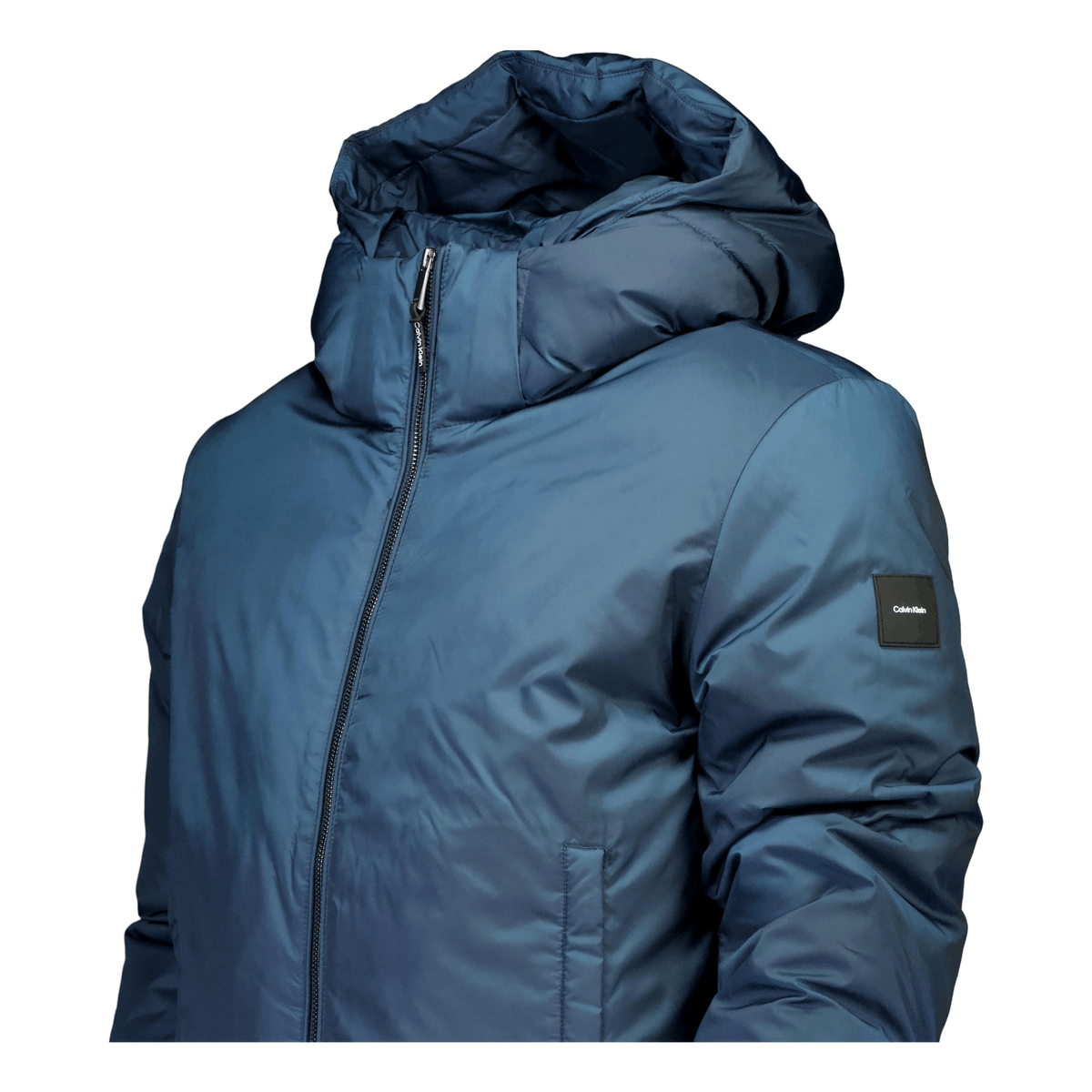 Non Quilt Padded Hooded Jacket Ppk Ink