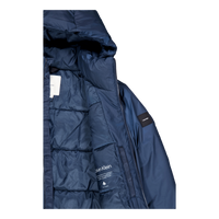 Non Quilt Padded Hooded Jacket Ppk Ink