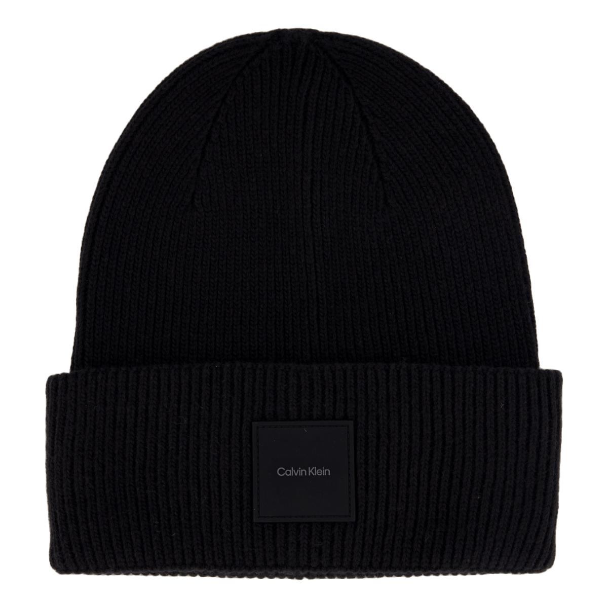 Cotton/wool Fine Rib Beanie Beh Ck Black