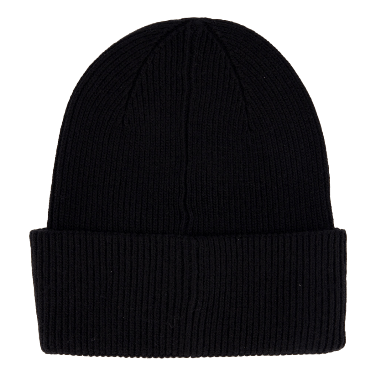 Cotton/wool Fine Rib Beanie Beh Ck Black