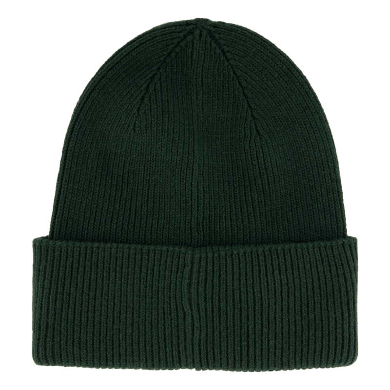Cotton/wool Fine Rib Beanie M14 Midnight Forest