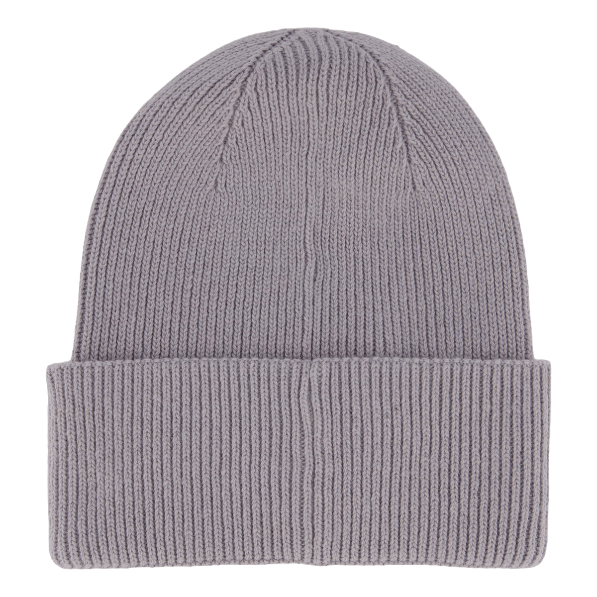 Cotton/wool Fine Rib Beanie Pbn Mid Gray