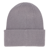 Cotton/wool Fine Rib Beanie Pbn Mid Gray