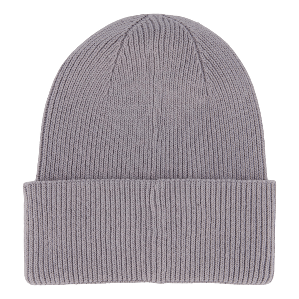 Cotton/wool Fine Rib Beanie Pbn Mid Gray