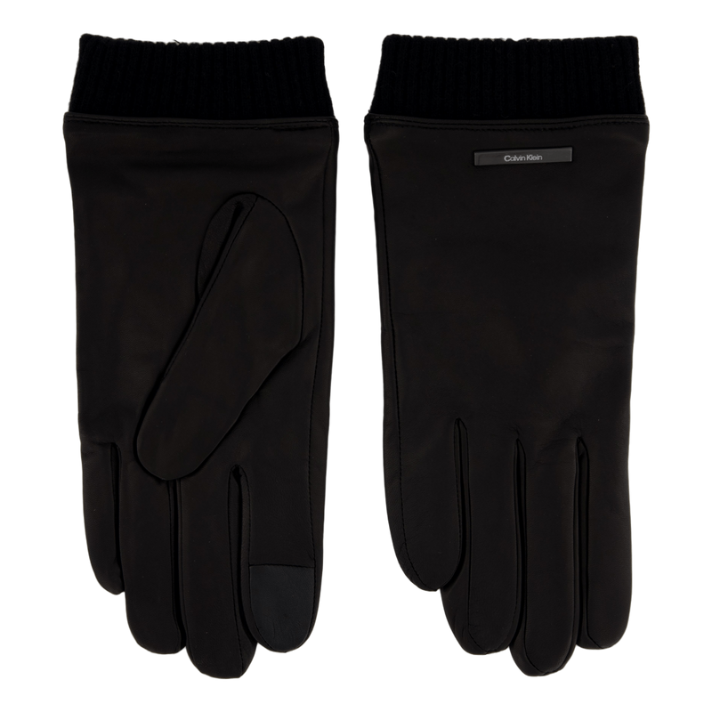Leather Warm Lined Gloves Beh Ck Black