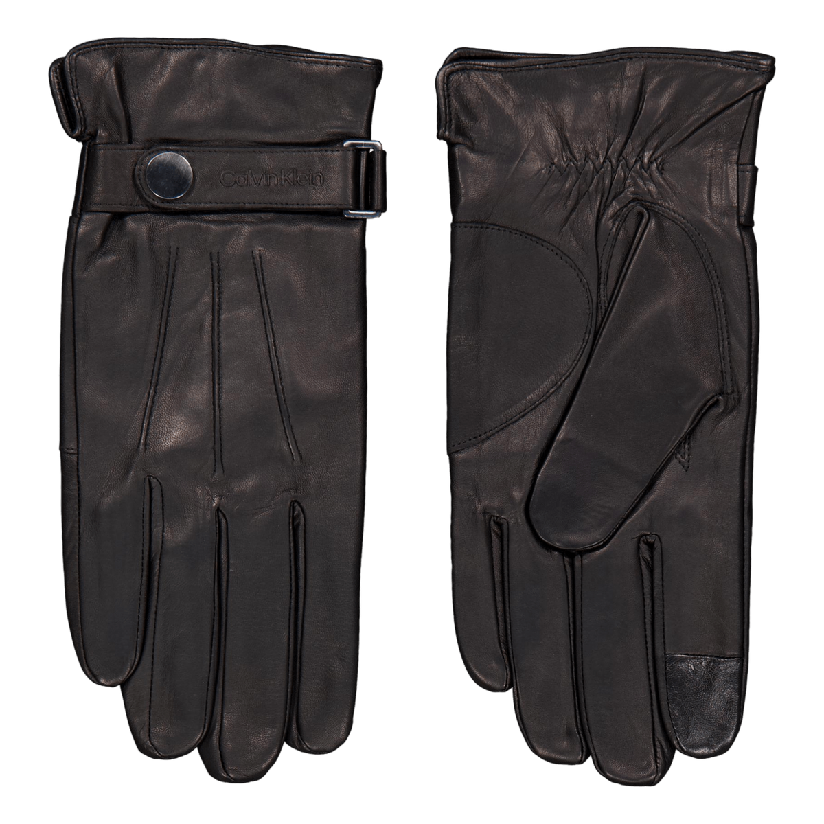 Leather Rivet Gloves Beh Ck Black