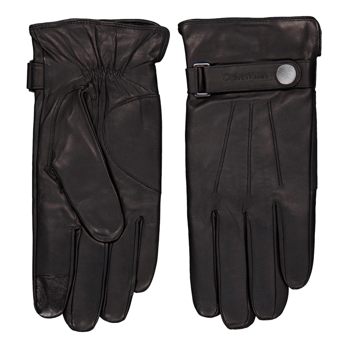 Leather Rivet Gloves Beh Ck Black