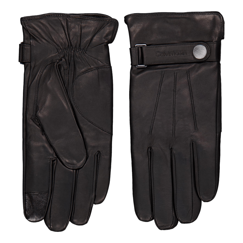 Leather Rivet Gloves Beh Ck Black