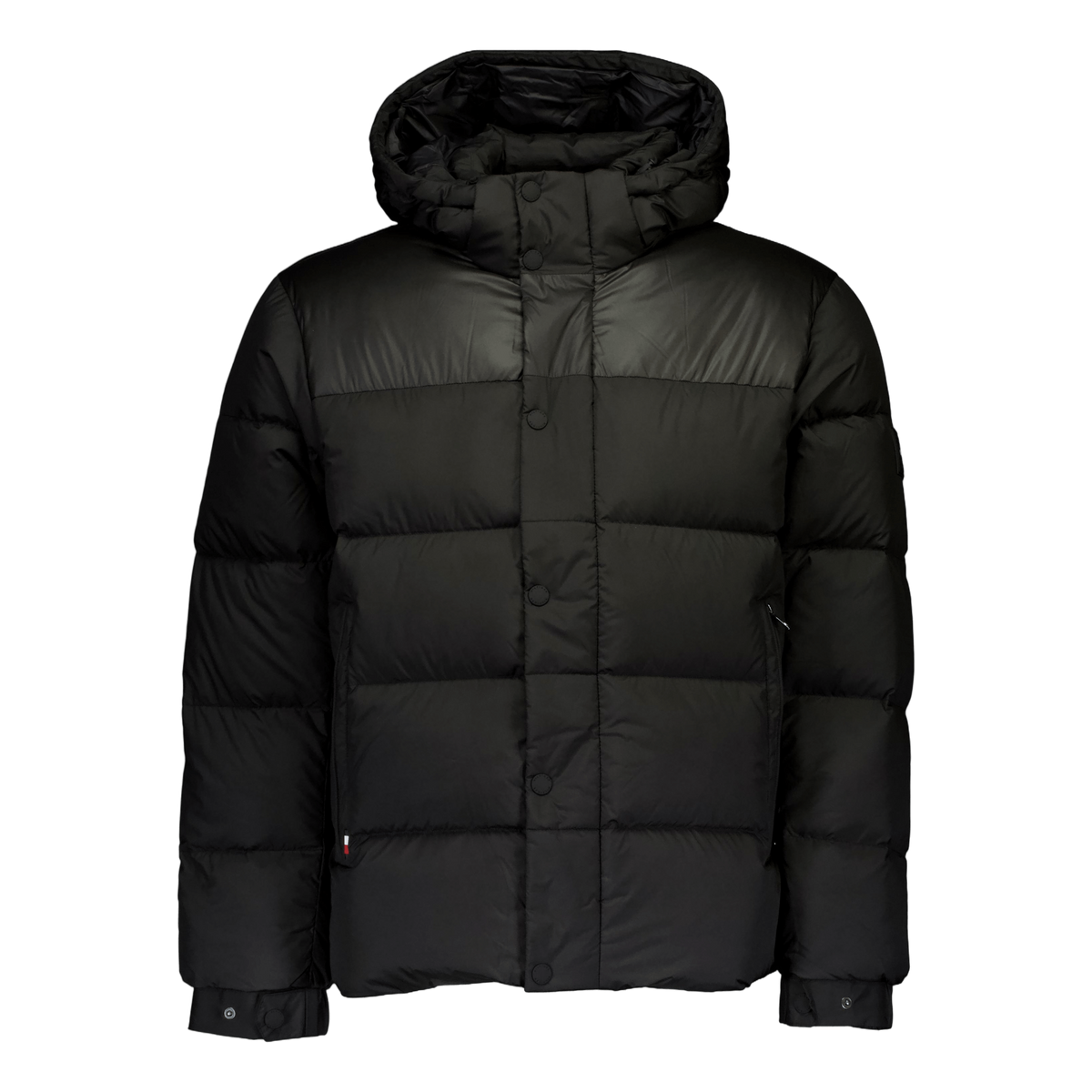 Mix Down Hooded Puffer Jacket