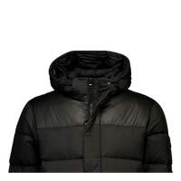 Mix Down Hooded Puffer Jacket