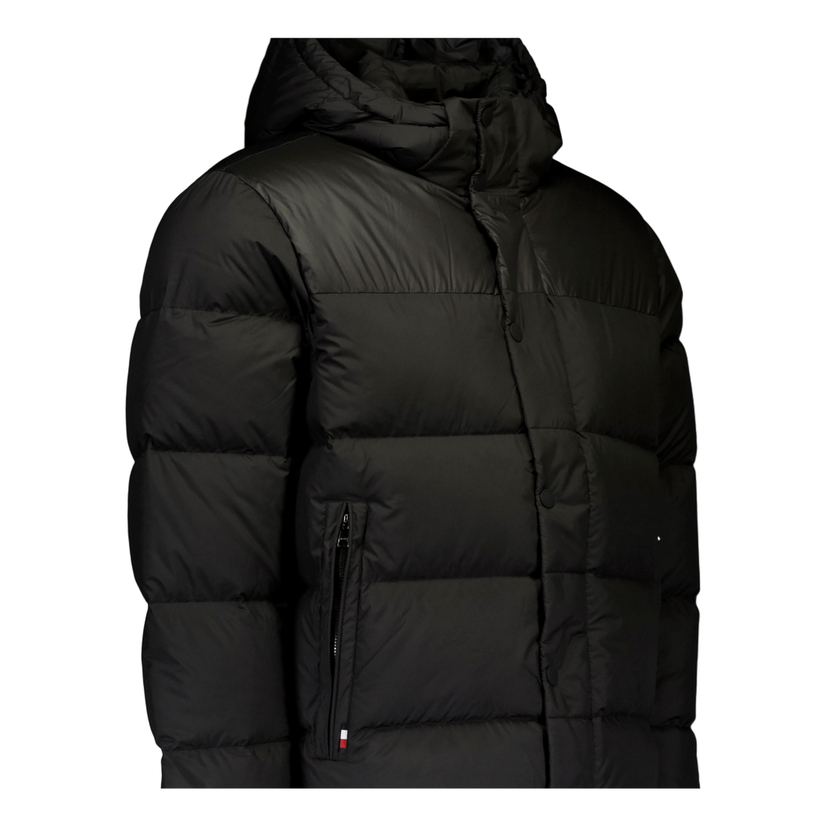 Mix Down Hooded Puffer Jacket