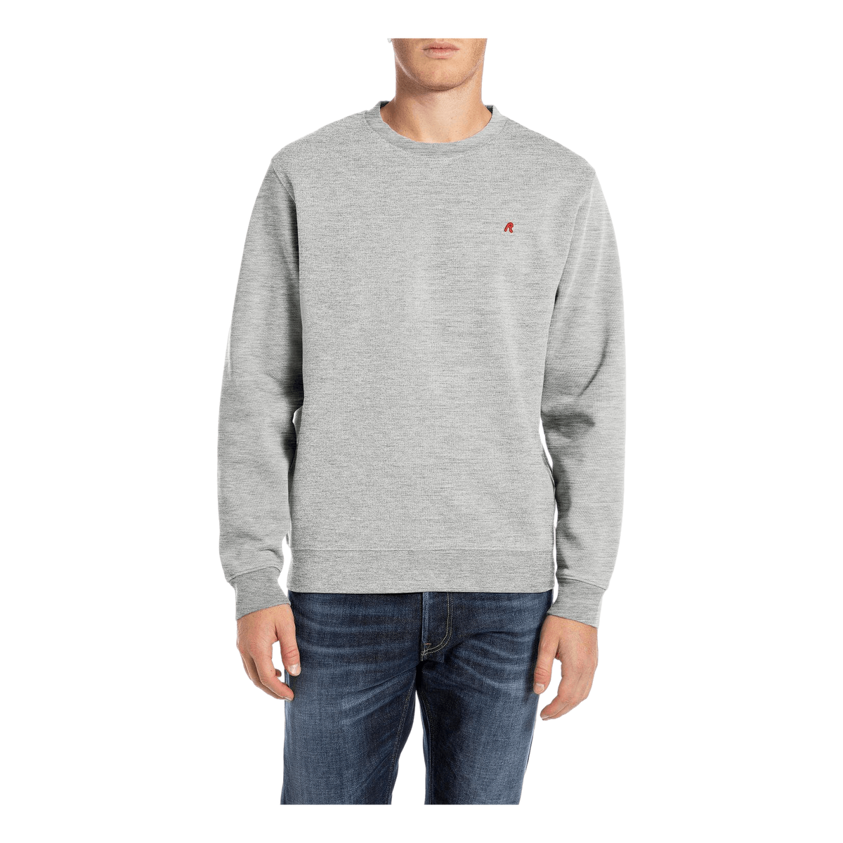 R Sweatshirt M08 Light Grey Melange