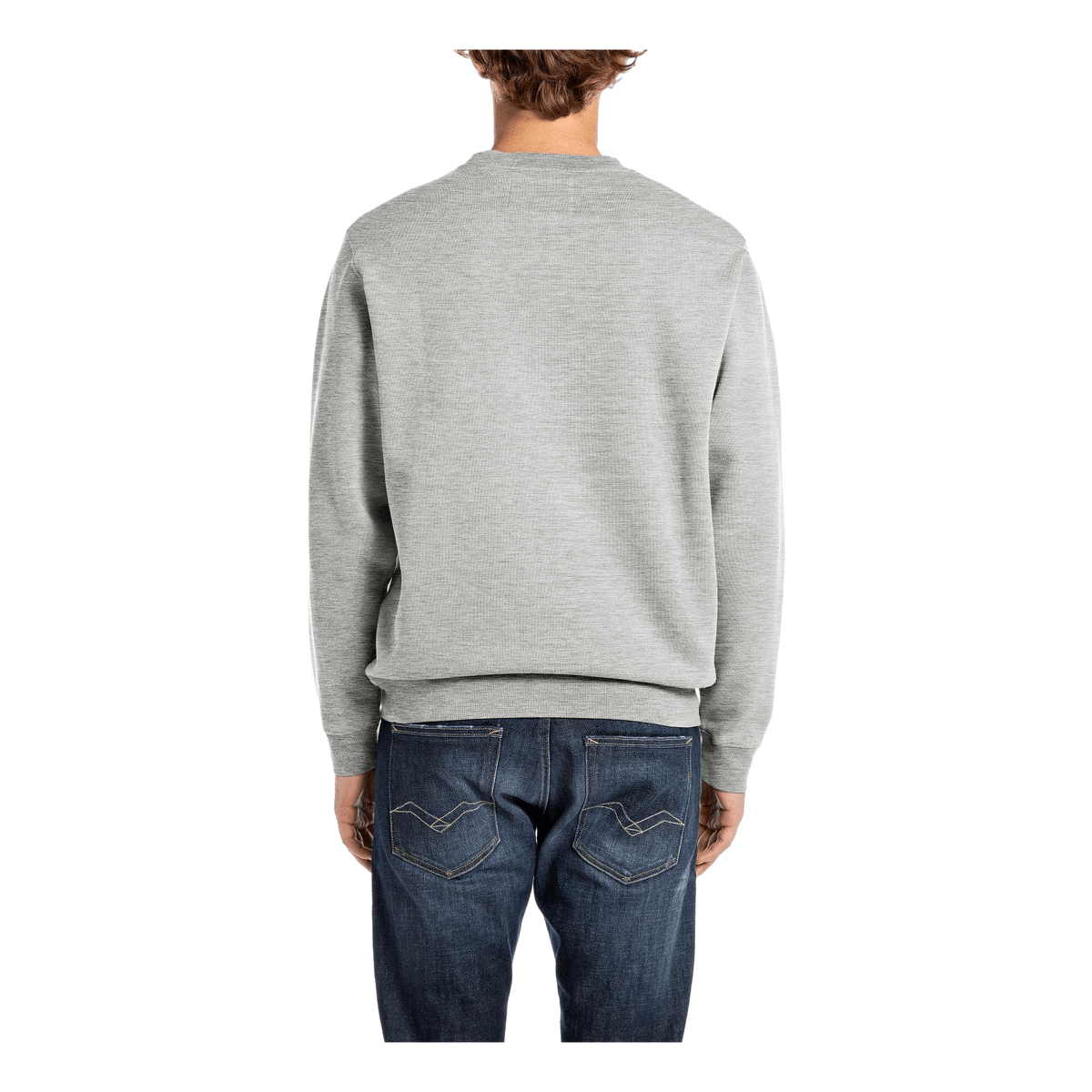 R Sweatshirt M08 Light Grey Melange