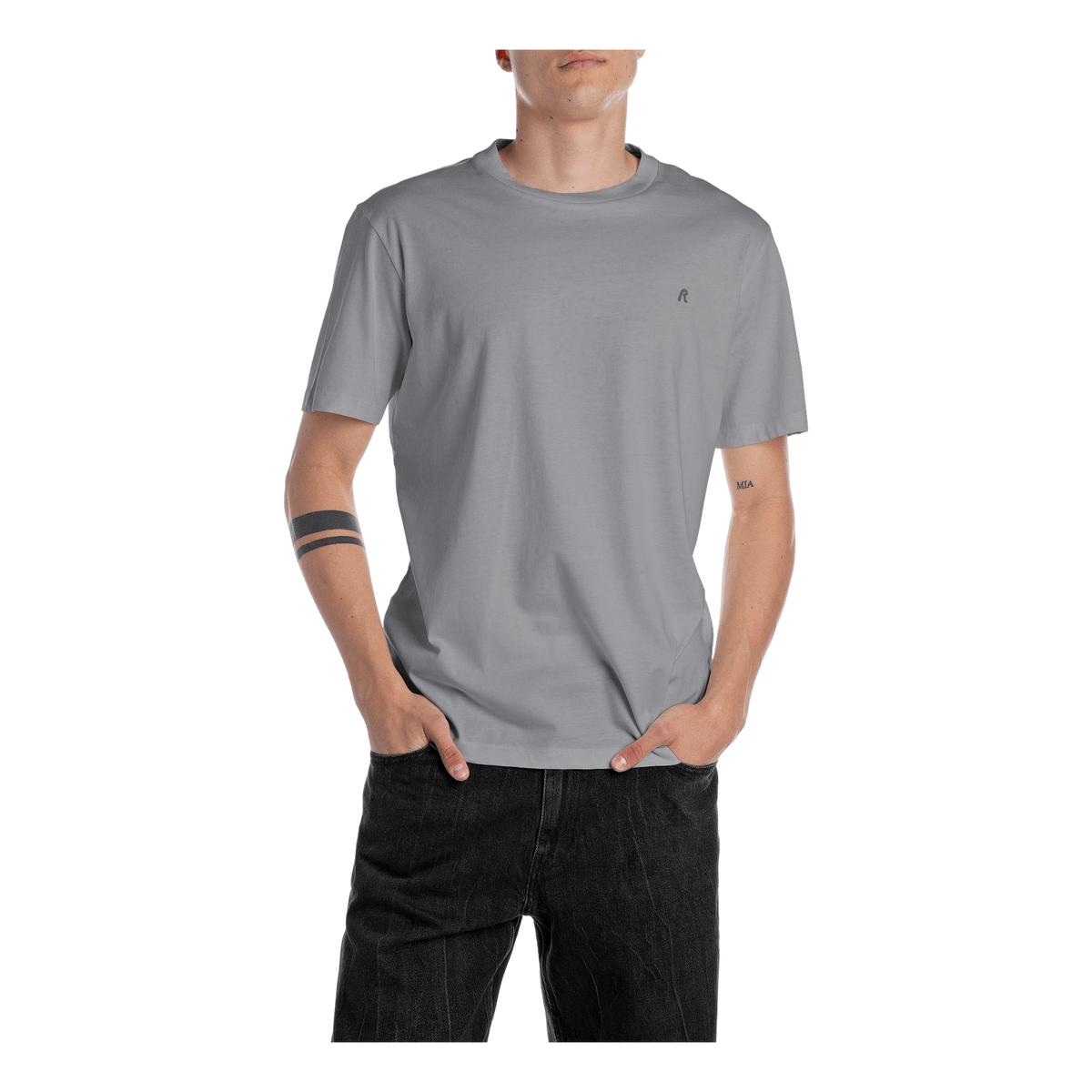 Crew Neck T-shirt 093 Lead Grey