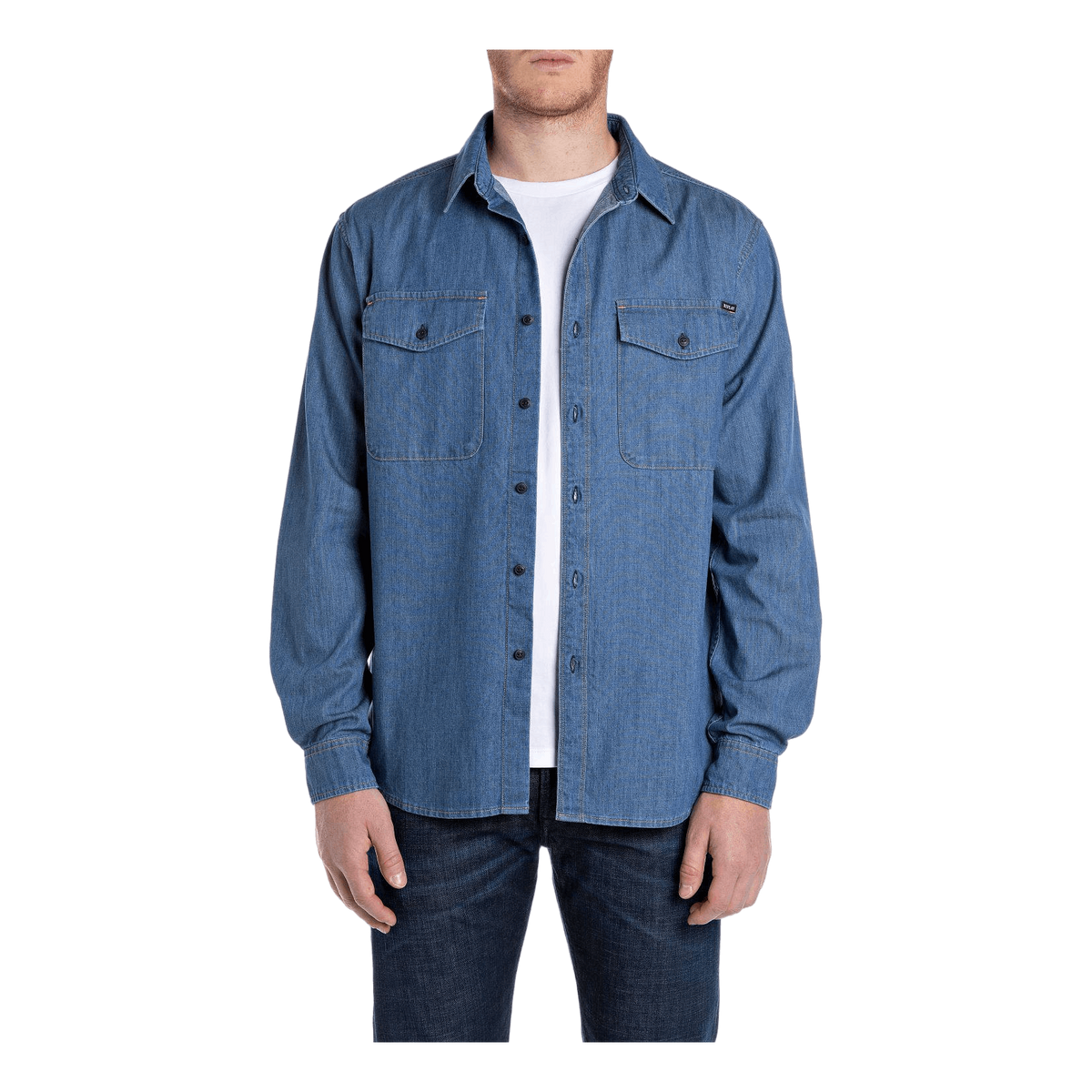 Denim Shirt 009 Medium Blue