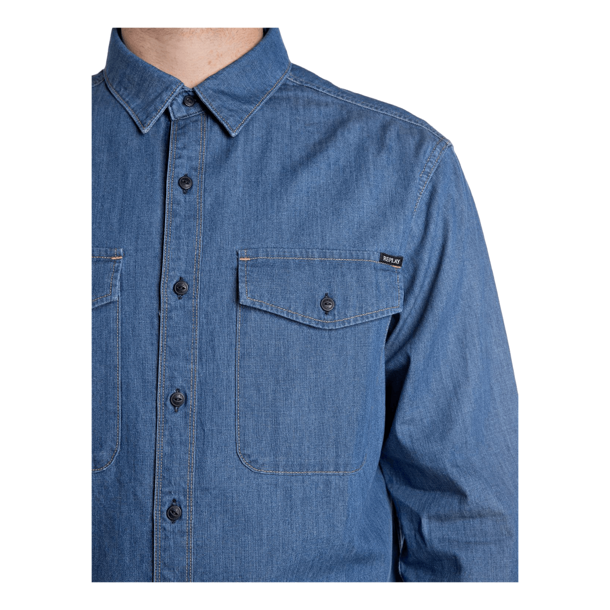 Denim Shirt 009 Medium Blue