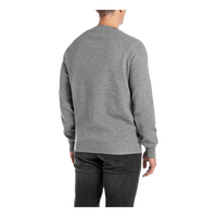 Crew Neck Knit M08 Iron Melange