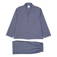 L/s Button Down Pant Set Steady Stripe Turbulence