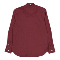 Oxford Stretch Plain L/s Dark Plum