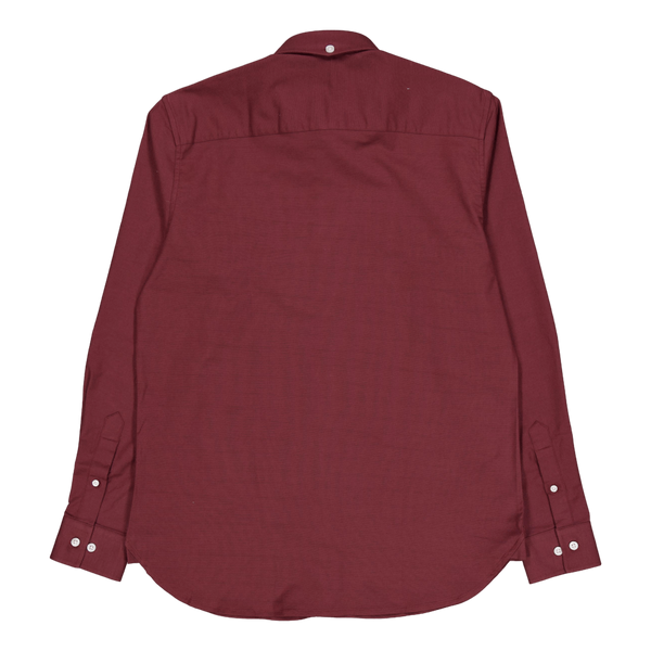 Oxford Stretch Plain L/s Dark Plum