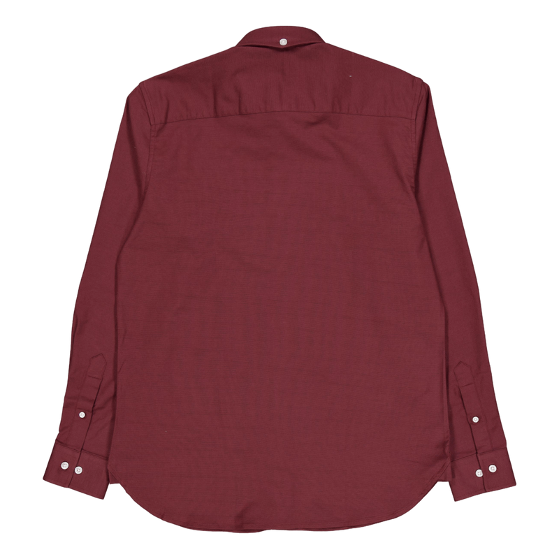 Oxford Stretch Plain L/s Dark Plum