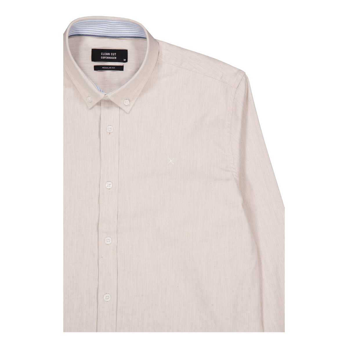 Oxford Stretch Plain L/s Sand Melange