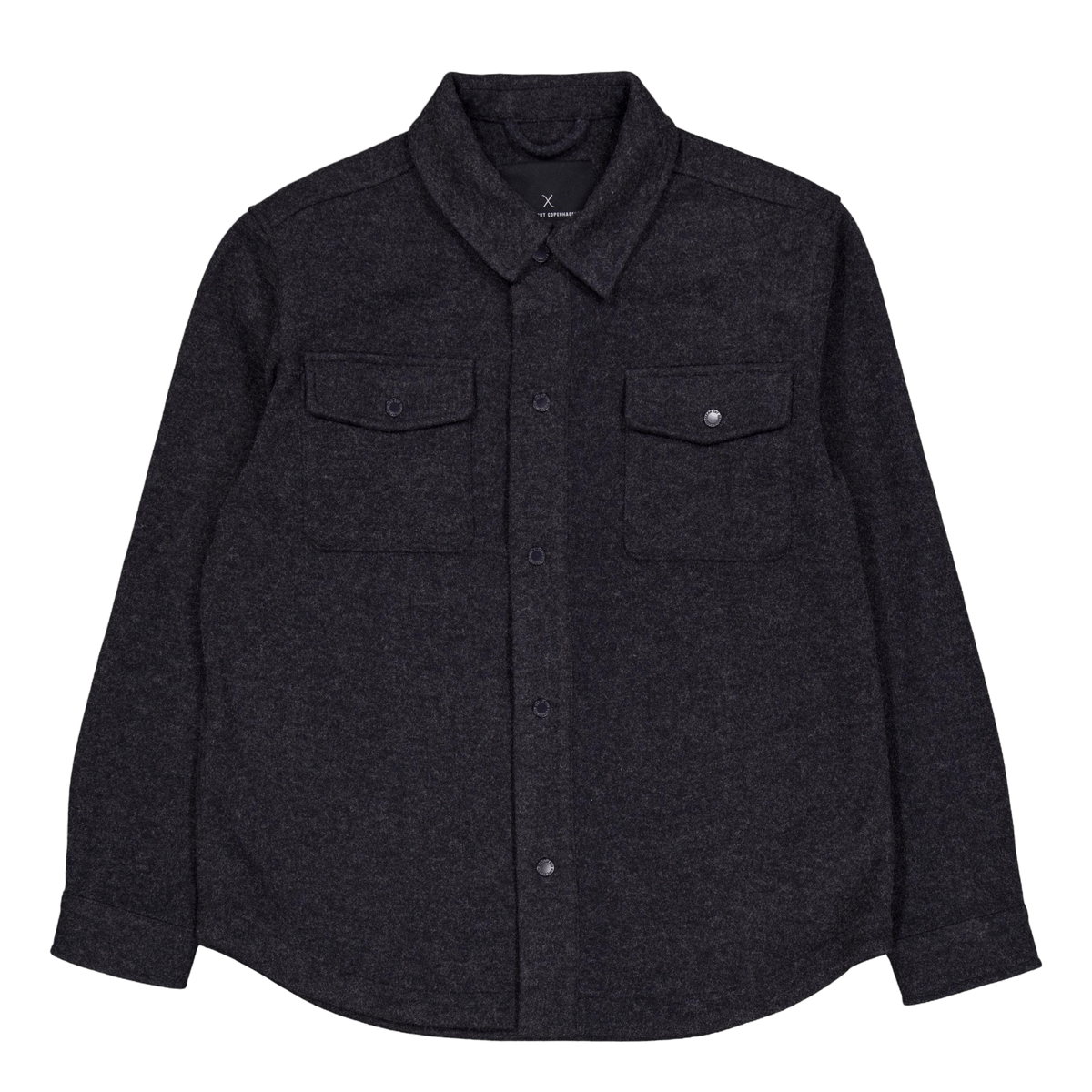 Dean Bonded Overshirt Dark Navy Melange