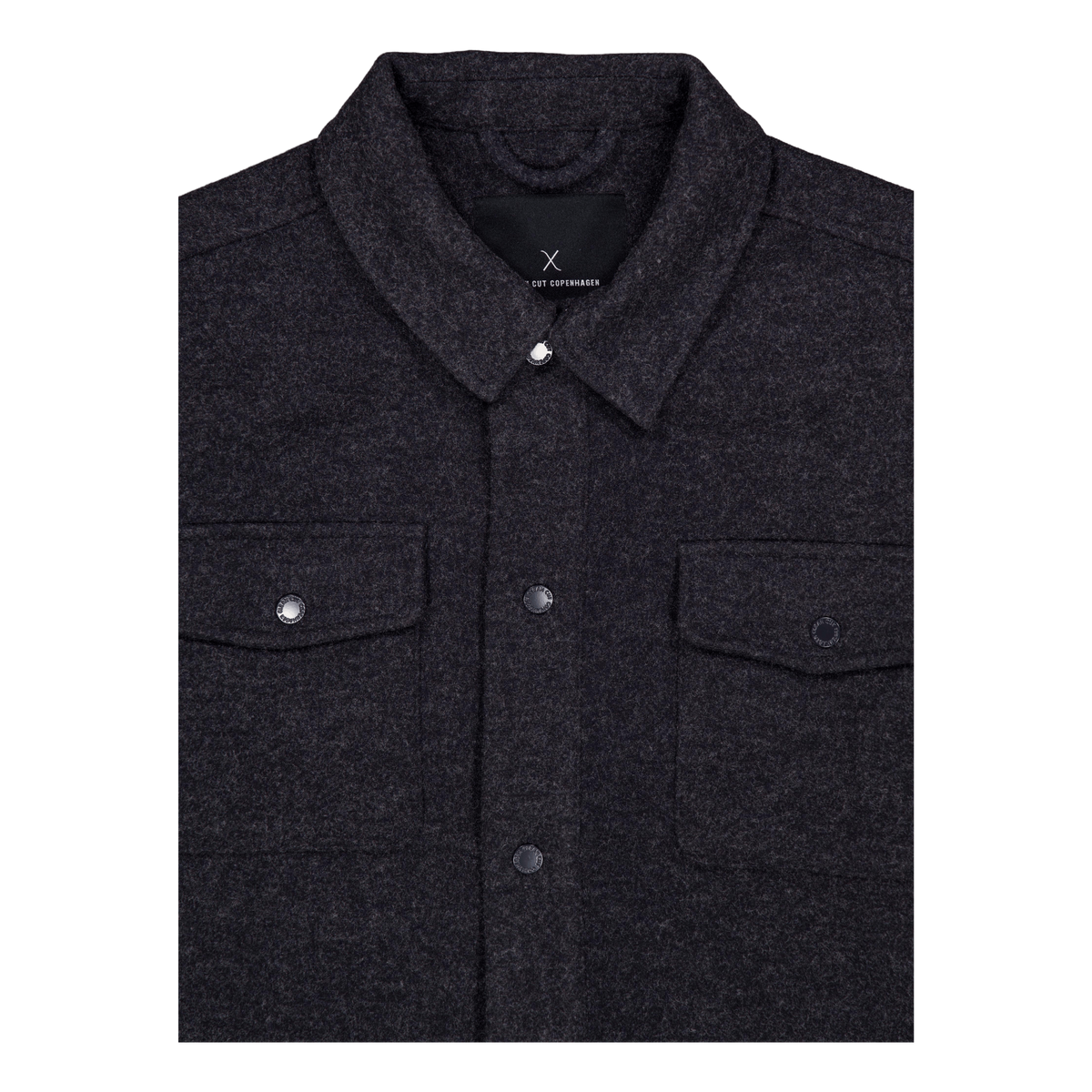 Dean Bonded Overshirt Dark Navy Melange