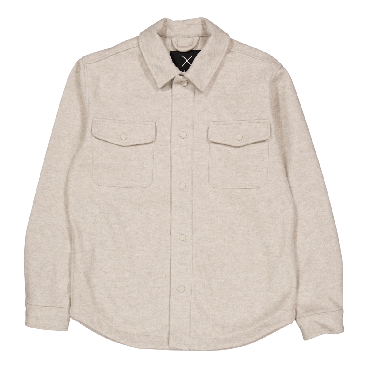 Dean Bonded Overshirt Soft Sand Melange