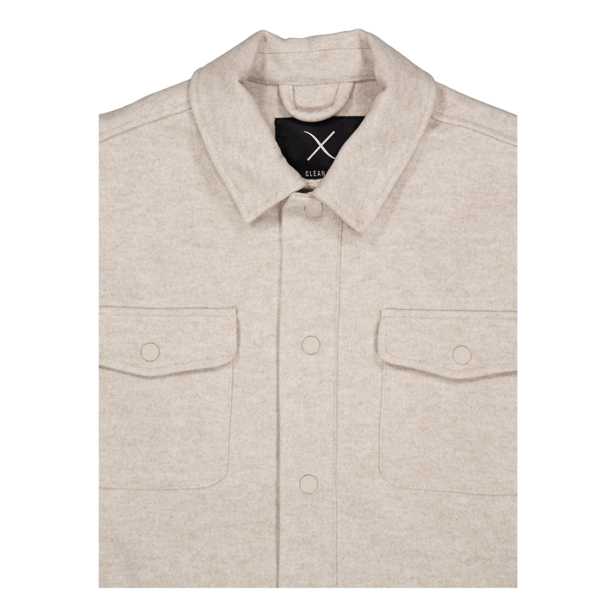 Dean Bonded Overshirt Soft Sand Melange