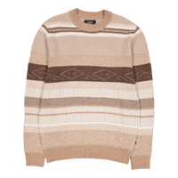 Mark Wool Knit Brown/dark Khaki Stripe