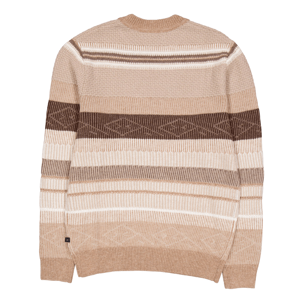 Mark Wool Knit Brown/dark Khaki Stripe