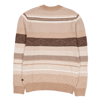 Mark Wool Knit Brown/dark Khaki Stripe