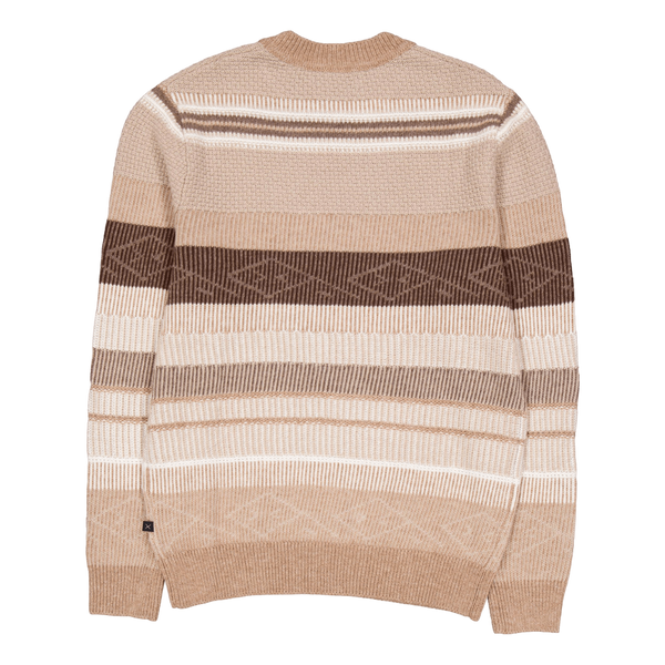 Mark Wool Knit Brown/dark Khaki Stripe