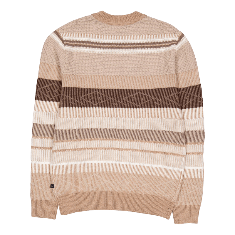 Mark Wool Knit Brown/dark Khaki Stripe
