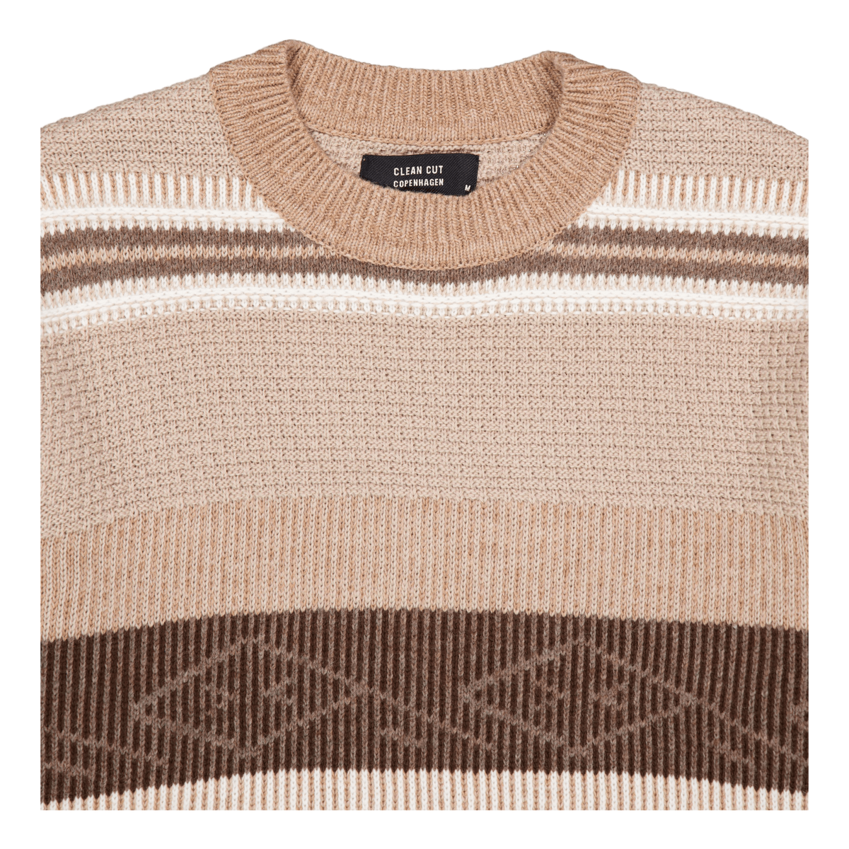 Mark Wool Knit Brown/dark Khaki Stripe