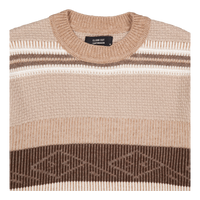 Mark Wool Knit Brown/dark Khaki Stripe