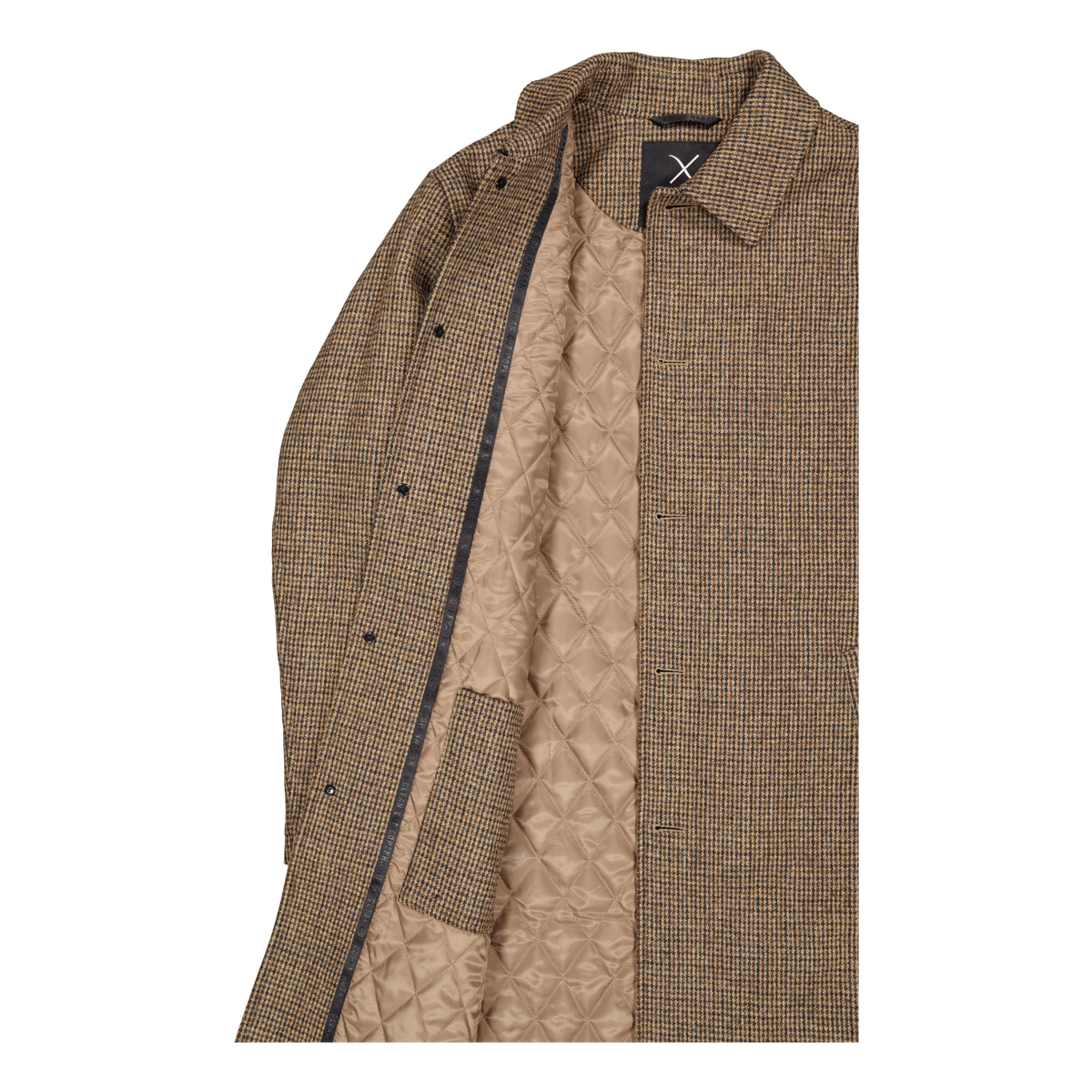 Carlos Check Coat Dark Khaki/deep Green Check