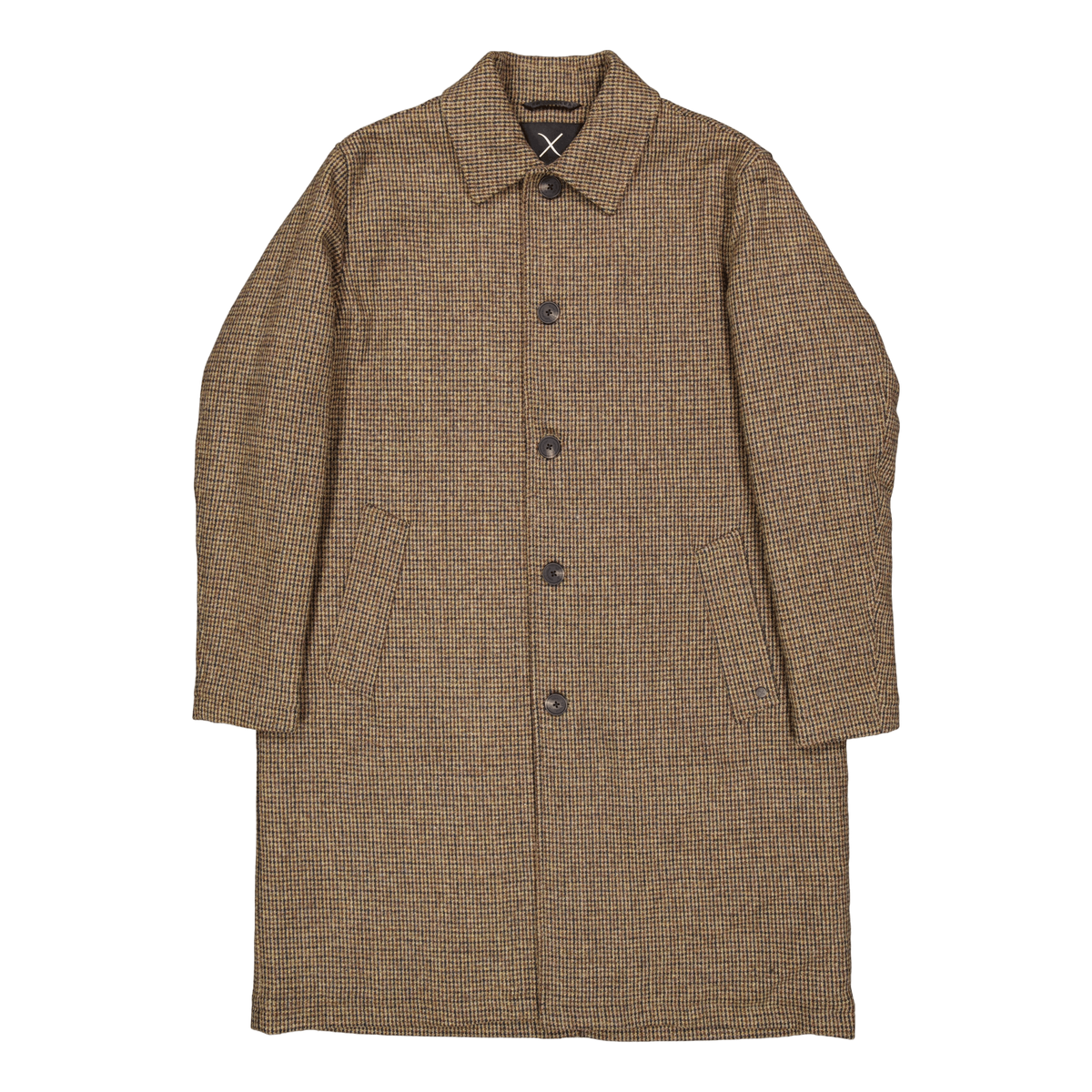 Carlos Check Coat Dark Khaki/deep Green Check