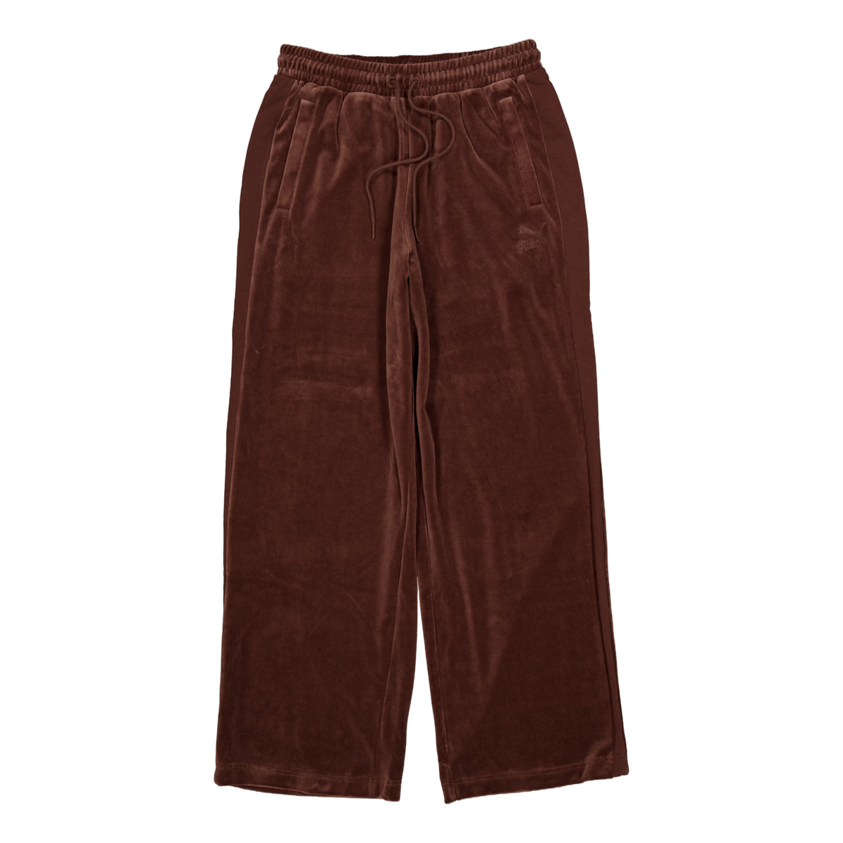 T7 Oversized Velour Track Pant Brown