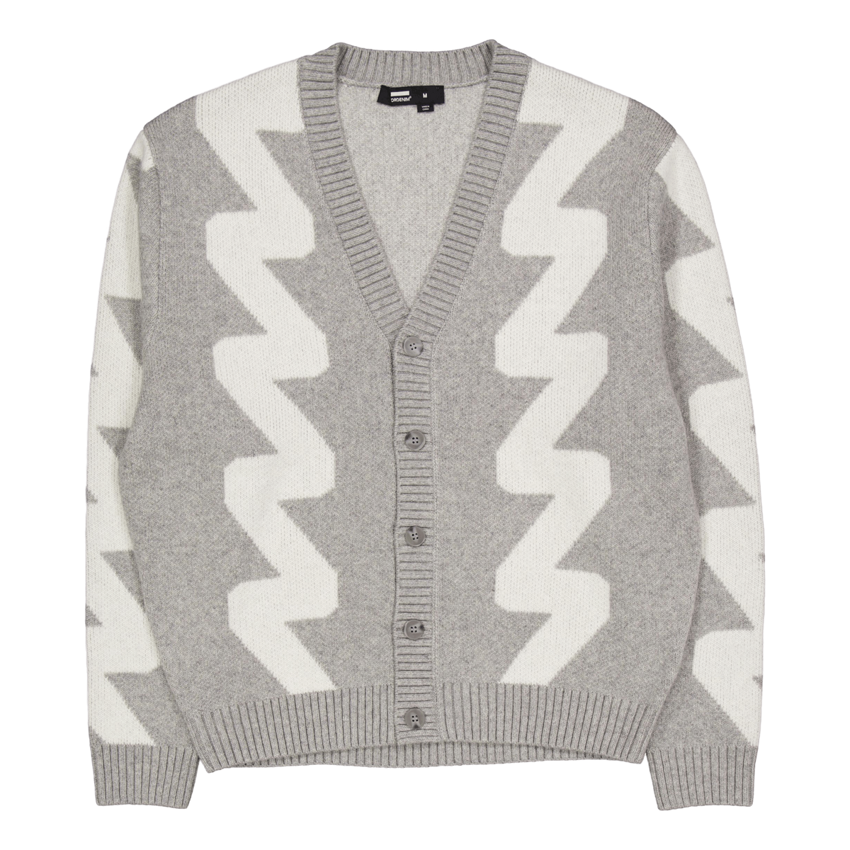 Tom Cardigan Ax5 Grey Melange Wave